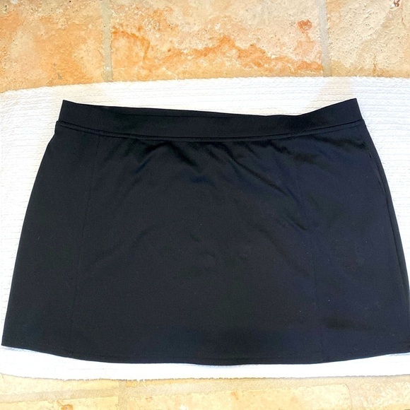 Emerald 78 Black Skort Womens golf tennis Core pickleball activewear Plus Sz 3X - Picture 1 of 5